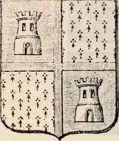 An illustration from Traité complet de la science du blason : à l'usage des bibliophiles, archéologues, amateurs d'objets d'art et de curiosité, numismates, archivistes, artistes, etc. (1880)