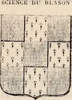 An illustration from Traité complet de la science du blason : à l'usage des bibliophiles, archéologues, amateurs d'objets d'art et de curiosité, numismates, archivistes, artistes, etc. (1880)