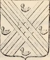 An illustration from Traité complet de la science du blason : à l'usage des bibliophiles, archéologues, amateurs d'objets d'art et de curiosité, numismates, archivistes, artistes, etc. (1880)