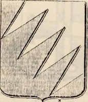 An illustration from Traité complet de la science du blason : à l'usage des bibliophiles, archéologues, amateurs d'objets d'art et de curiosité, numismates, archivistes, artistes, etc. (1880)