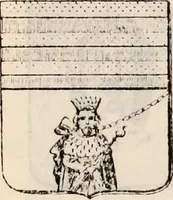 An illustration from Traité complet de la science du blason : à l'usage des bibliophiles, archéologues, amateurs d'objets d'art et de curiosité, numismates, archivistes, artistes, etc. (1880)