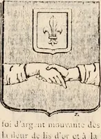An illustration from Traité complet de la science du blason : à l'usage des bibliophiles, archéologues, amateurs d'objets d'art et de curiosité, numismates, archivistes, artistes, etc. (1880)