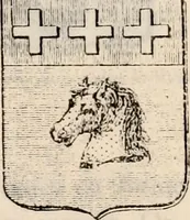 An illustration from Traité complet de la science du blason : à l'usage des bibliophiles, archéologues, amateurs d'objets d'art et de curiosité, numismates, archivistes, artistes, etc. (1880)