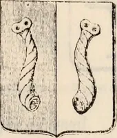 An illustration from Traité complet de la science du blason : à l'usage des bibliophiles, archéologues, amateurs d'objets d'art et de curiosité, numismates, archivistes, artistes, etc. (1880)