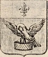 An illustration from Traité complet de la science du blason : à l'usage des bibliophiles, archéologues, amateurs d'objets d'art et de curiosité, numismates, archivistes, artistes, etc. (1880)