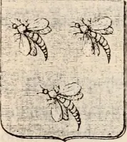 An illustration from Traité complet de la science du blason : à l'usage des bibliophiles, archéologues, amateurs d'objets d'art et de curiosité, numismates, archivistes, artistes, etc. (1880)