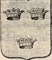 An illustration from Traité complet de la science du blason : à l'usage des bibliophiles, archéologues, amateurs d'objets d'art et de curiosité, numismates, archivistes, artistes, etc. (1880)