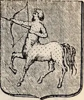 An illustration from Traité complet de la science du blason : à l'usage des bibliophiles, archéologues, amateurs d'objets d'art et de curiosité, numismates, archivistes, artistes, etc. (1880)