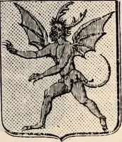 An illustration from Traité complet de la science du blason : à l'usage des bibliophiles, archéologues, amateurs d'objets d'art et de curiosité, numismates, archivistes, artistes, etc. (1880)