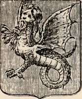 An illustration from Traité complet de la science du blason : à l'usage des bibliophiles, archéologues, amateurs d'objets d'art et de curiosité, numismates, archivistes, artistes, etc. (1880)