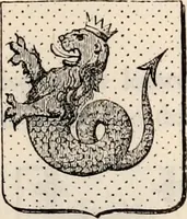 An illustration from Traité complet de la science du blason : à l'usage des bibliophiles, archéologues, amateurs d'objets d'art et de curiosité, numismates, archivistes, artistes, etc. (1880)