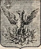 An illustration from Traité complet de la science du blason : à l'usage des bibliophiles, archéologues, amateurs d'objets d'art et de curiosité, numismates, archivistes, artistes, etc. (1880)
