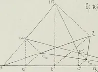 An illustration from Traité de géométrie descriptive (1880)