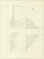 An illustration from Traité de géométrie descriptive. 3. ed., rev. et augm. de la théorie de l'intersection de deux polyèdres (1891)