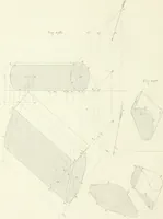 An illustration from Traité de géométrie descriptive. 3. ed., rev. et augm. de la théorie de l'intersection de deux polyèdres (1891)