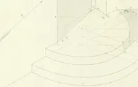 An illustration from Traité de géométrie descriptive. 3. ed., rev. et augm. de la théorie de l'intersection de deux polyèdres (1891)