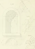 An illustration from Traité de géométrie descriptive. 3. ed., rev. et augm. de la théorie de l'intersection de deux polyèdres (1891)