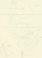 An illustration from Traité de géométrie descriptive. 3. ed., rev. et augm. de la théorie de l'intersection de deux polyèdres (1891)