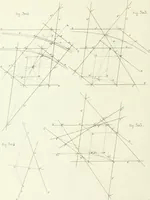An illustration from Traité de géométrie descriptive. 3. ed., rev. et augm. de la théorie de l'intersection de deux polyèdres (1891)