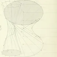 An illustration from Traité de géométrie descriptive. 3. ed., rev. et augm. de la théorie de l'intersection de deux polyèdres (1891)