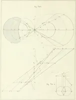 An illustration from Traité de géométrie descriptive. 3. ed., rev. et augm. de la théorie de l'intersection de deux polyèdres (1891)