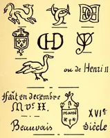 An illustration from Traité de la fabrication et de la réparation des faïences et objets d'art : avec un appendice contenant toutes les marques des faïences et porcelaines françaises (1897)