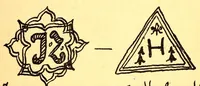 An illustration from Traité de la fabrication et de la réparation des faïences et objets d'art : avec un appendice contenant toutes les marques des faïences et porcelaines françaises (1897)