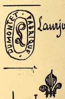 An illustration from Traité de la fabrication et de la réparation des faïences et objets d'art : avec un appendice contenant toutes les marques des faïences et porcelaines françaises (1897)