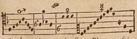 An illustration from Traité de l'harmonie vniverselle : où est contenu la musique theorique & pratique des anciens & modernes, auec les causes de ses effets : enrichie de raisons prises de la philosophie, & des mathematiques (1627)
