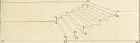 An illustration from Traité de perspective a l'usage des artistes : où l'on démontre géométriquement toutes les pratiques de cette science, & où l'on enseigne, selon la méthode de M. le Clerc, à mettre toutes sortes d'objets en perspective, leur reverbération dans l'eau, & leurs ombres, tant au soleil qu'au flambeau (1750)