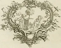 An illustration from Traité de perspective a l'usage des artistes : où l'on démontre géométriquement toutes les pratiques de cette science, & où l'on enseigne, selon la méthode de M. le Clerc, à mettre toutes sortes d'objets en perspective, leur reverbération dans l'eau, & leurs ombres, tant au soleil qu'au flambeau (1750)