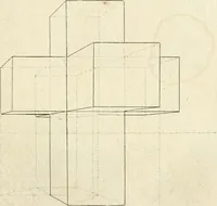 An illustration from Traité de perspective a l'usage des artistes : où l'on démontre géométriquement toutes les pratiques de cette science, & où l'on enseigne, selon la méthode de M. le Clerc, à mettre toutes sortes d'objets en perspective, leur reverbération dans l'eau, & leurs ombres, tant au soleil qu'au flambeau (1750)