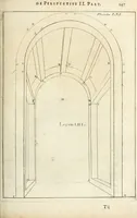 Picture 124 of 207 from Traité de perspective a l'usage des artistes : où l'on démontre géométriquement toutes les pratiques de cette science, & où l'on enseigne, selon la méthode de M. le Clerc, à mettre toutes sortes d'objets en perspective, leur reverbération dans l'eau, & leurs ombres, tant au soleil qu'au flambeau (1750), leaf 158