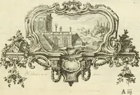 An illustration from Traité de perspective a l'usage des artistes : où l'on démontre géométriquement toutes les pratiques de cette science, & où l'on enseigne, selon la méthode de M. le Clerc, à mettre toutes sortes d'objets en perspective, leur reverbération dans l'eau, & leurs ombres, tant au soleil qu'au flambeau (1750)