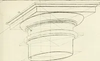An illustration from Traité de perspective a l'usage des artistes : où l'on démontre géométriquement toutes les pratiques de cette science, & où l'on enseigne, selon la méthode de M. le Clerc, à mettre toutes sortes d'objets en perspective, leur reverbération dans l'eau, & leurs ombres, tant au soleil qu'au flambeau (1750)