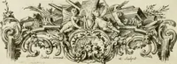 An illustration from Traité de perspective a l'usage des artistes : où l'on démontre géométriquement toutes les pratiques de cette science, & où l'on enseigne, selon la méthode de M. le Clerc, à mettre toutes sortes d'objets en perspective, leur reverbération dans l'eau, & leurs ombres, tant au soleil qu'au flambeau (1750)