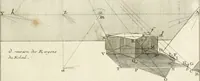 Picture 178 of 207 from Traité de perspective a l'usage des artistes : où l'on démontre géométriquement toutes les pratiques de cette science, & où l'on enseigne, selon la méthode de M. le Clerc, à mettre toutes sortes d'objets en perspective, leur reverbération dans l'eau, & leurs ombres, tant au soleil qu'au flambeau (1750), leaf 222
