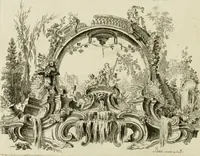 An illustration from Traité de perspective a l'usage des artistes : où l'on démontre géométriquement toutes les pratiques de cette science, & où l'on enseigne, selon la méthode de M. le Clerc, à mettre toutes sortes d'objets en perspective, leur reverbération dans l'eau, & leurs ombres, tant au soleil qu'au flambeau (1750)