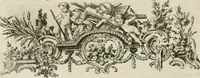 An illustration from Traité de perspective a l'usage des artistes : où l'on démontre géométriquement toutes les pratiques de cette science, & où l'on enseigne, selon la méthode de M. le Clerc, à mettre toutes sortes d'objets en perspective, leur reverbération dans l'eau, & leurs ombres, tant au soleil qu'au flambeau (1750)