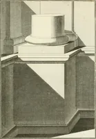 An illustration from Traité de perspective a l'usage des artistes : où l'on démontre géométriquement toutes les pratiques de cette science, & où l'on enseigne, selon la méthode de M. le Clerc, à mettre toutes sortes d'objets en perspective, leur reverbération dans l'eau, & leurs ombres, tant au soleil qu'au flambeau (1750)