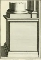 An illustration from Traité de perspective a l'usage des artistes : où l'on démontre géométriquement toutes les pratiques de cette science, & où l'on enseigne, selon la méthode de M. le Clerc, à mettre toutes sortes d'objets en perspective, leur reverbération dans l'eau, & leurs ombres, tant au soleil qu'au flambeau (1750)