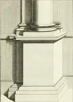 An illustration from Traité de perspective a l'usage des artistes : où l'on démontre géométriquement toutes les pratiques de cette science, & où l'on enseigne, selon la méthode de M. le Clerc, à mettre toutes sortes d'objets en perspective, leur reverbération dans l'eau, & leurs ombres, tant au soleil qu'au flambeau (1750)