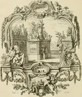 An illustration from Traité de perspective a l'usage des artistes : où l'on démontre géométriquement toutes les pratiques de cette science, & où l'on enseigne, selon la méthode de M. le Clerc, à mettre toutes sortes d'objets en perspective, leur reverbération dans l'eau, & leurs ombres, tant au soleil qu'au flambeau (1750)