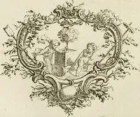 An illustration from Traité de perspective a l'usage des artistes : où l'on démontre géométriquement toutes les pratiques de cette science, & où l'on enseigne, selon la méthode de M. le Clerc, à mettre toutes sortes d'objets en perspective, leur reverbération dans l'eau, & leurs ombres, tant au soleil qu'au flambeau (1750)