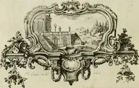 An illustration from Traité de perspective a l'usage des artistes : où l'on démontre géométriquement toutes les pratiques de cette science, & où l'on enseigne, selon la méthode de M. le Clerc, à mettre toutes sortes d'objets en perspective, leur reverbération dans l'eau, & leurs ombres, tant au soleil qu'au flambeau (1750)