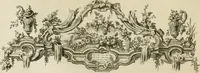 An illustration from Traité de perspective a l'usage des artistes : où l'on démontre géométriquement toutes les pratiques de cette science, & où l'on enseigne, selon la méthode de M. le Clerc, à mettre toutes sortes d'objets en perspective, leur reverbération dans l'eau, & leurs ombres, tant au soleil qu'au flambeau (1750)