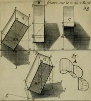 An illustration from Traité des pratiques geometrales et perspectives : enseignées dans l'Academie royale de la peinture et sculpture (1665)