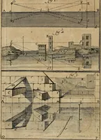 An illustration from Traité des pratiques geometrales et perspectives : enseignées dans l'Academie royale de la peinture et sculpture (1665)