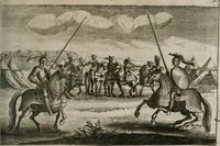 An illustration from Traité des tournois, joustes, carrousels, et autres spectacles publics (1669)