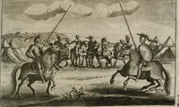 An illustration from Traité des tournois, joustes, carrousels, et autres spectacles publics (1669)